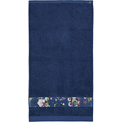 Ręcznik Fleur 70 x 140 cm ciemnoniebieski