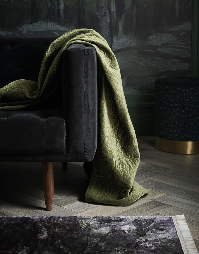 Roeby Couvre-lit 220 x 265 cm, vert