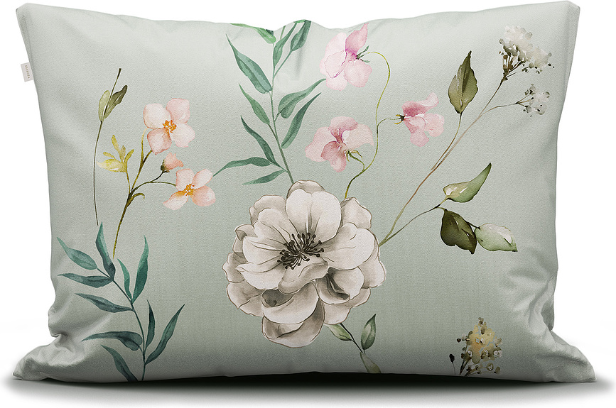 Romee Housse de Coussin 60 x 70 cm, verte claire