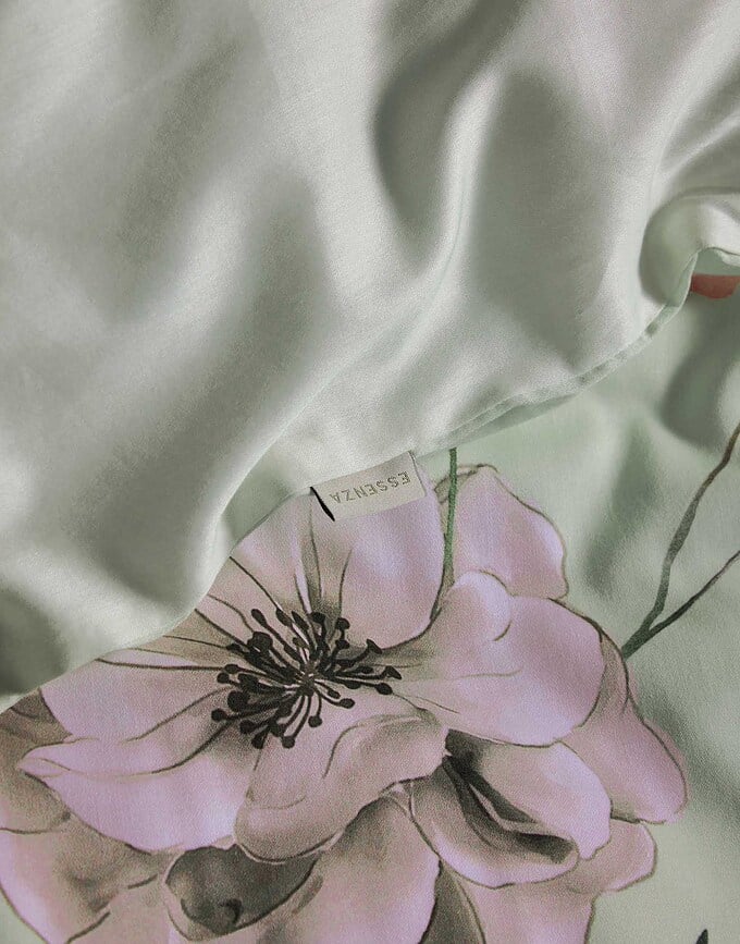 Romee Set Posteljine 240 x 220 cm svijetlozelena s 2 jastučnice 60 x 70 cm na preklop