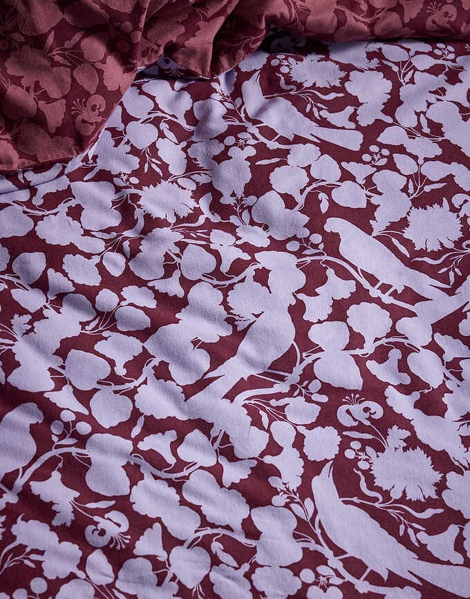 Rosie Posteljina 155x220 cm crveno-ljubičasta sa zatvaračem jastučnica 80x80 cm