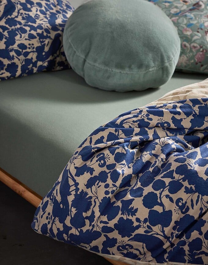 Rosie Posteljina 260x220 cm plavo-bež 2 jastučnice 60x70 cm preklopno zatvaranje