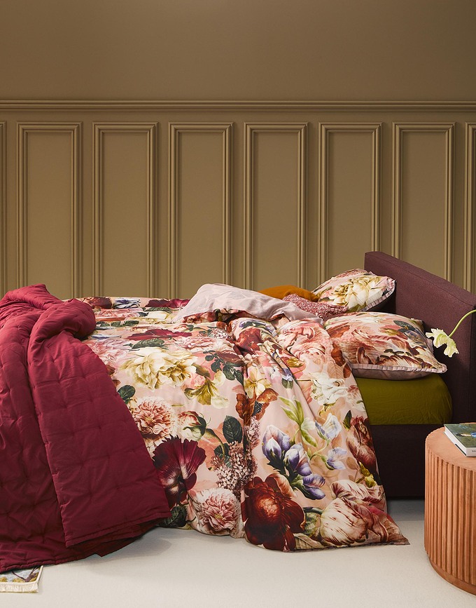 Ruth Couvre-lit 270 x 265 cm, rouge bordeaux