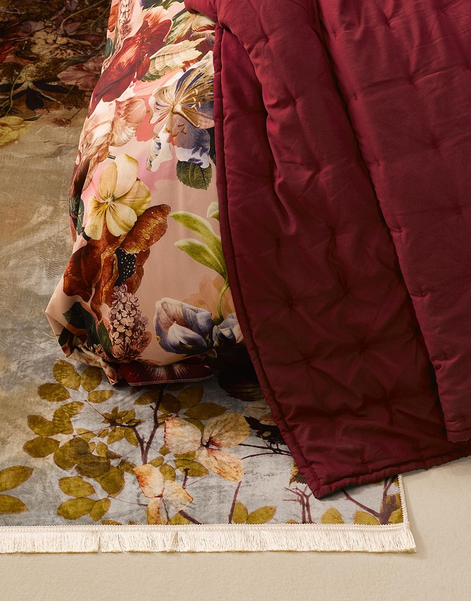 Ruth Couvre-lit 270 x 265 cm, rouge bordeaux