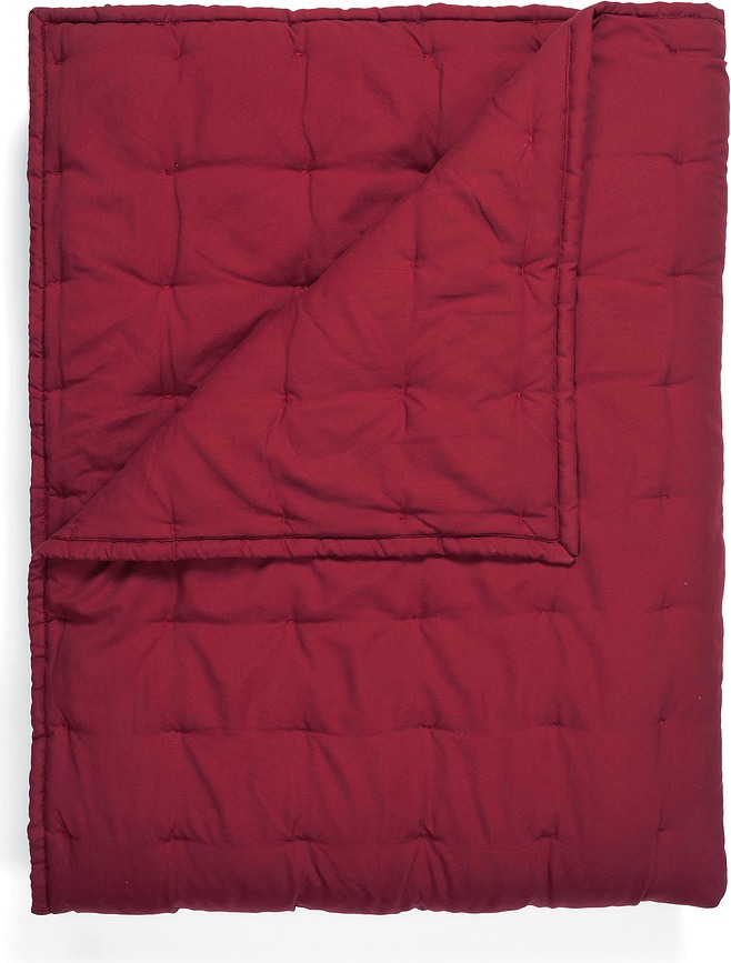 Ruth Couvre-lit, rouge bordeaux