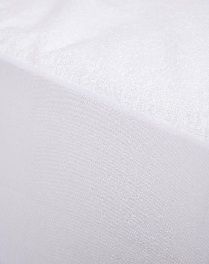 Sábana Bajera Ajustable impermeable Waterproof 90c, 180 x 200 cm, blanca