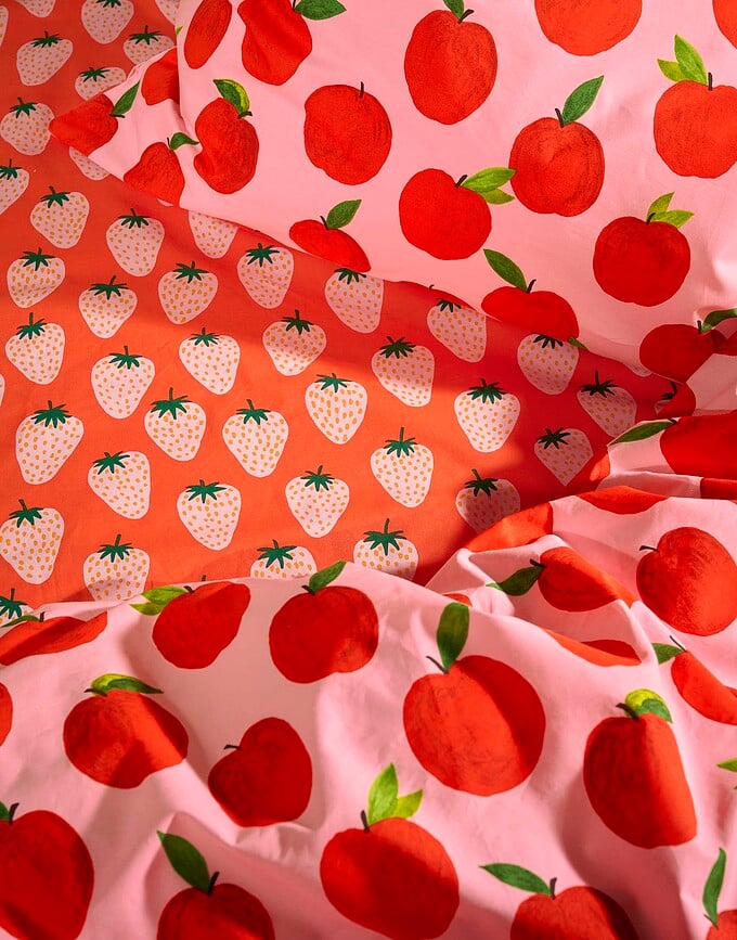 Sábana Berry Special, 160 x 200 cm, naranja
