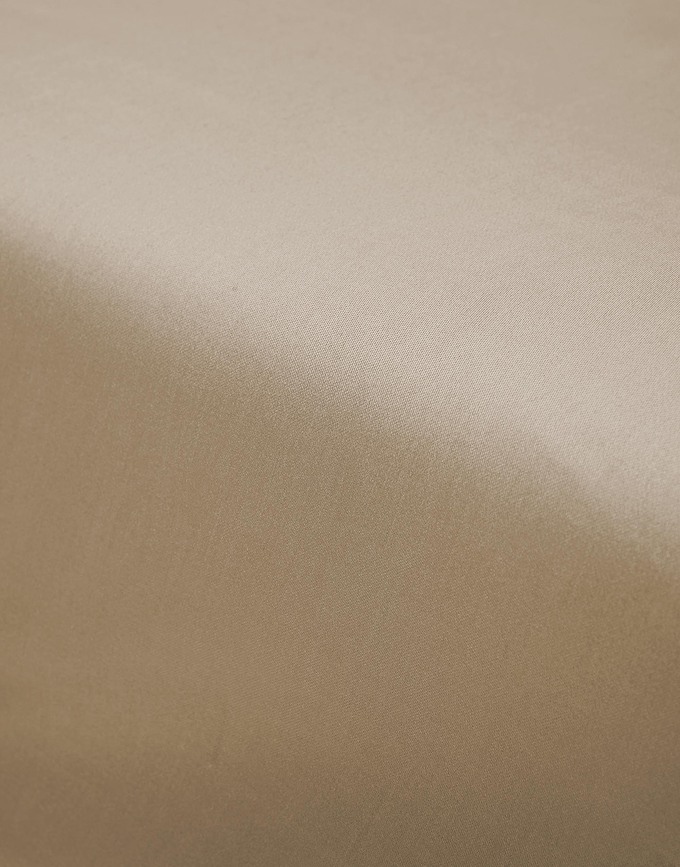 Satin Drap Housse 160 x 200 cm, taupe