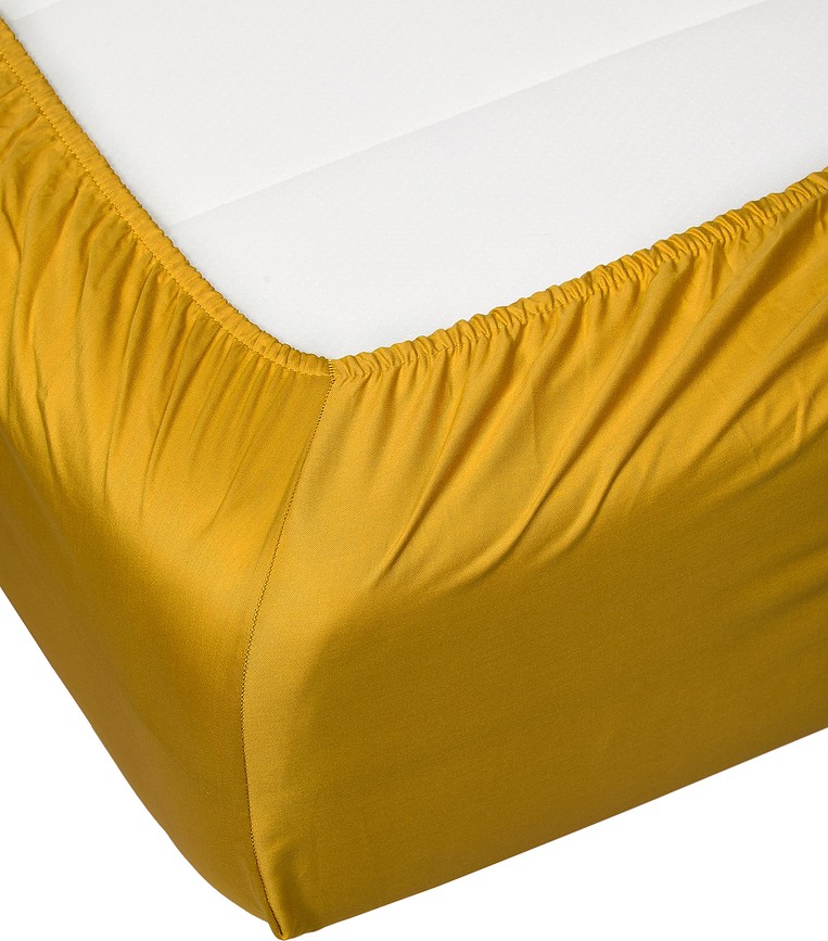 Satin Plahta s gumicom bijela 90 x 210 cm