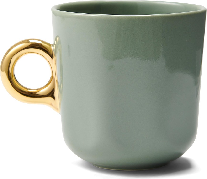 Sculpture Tasse à Espresso avec soucoupe, 90 ml, blanche