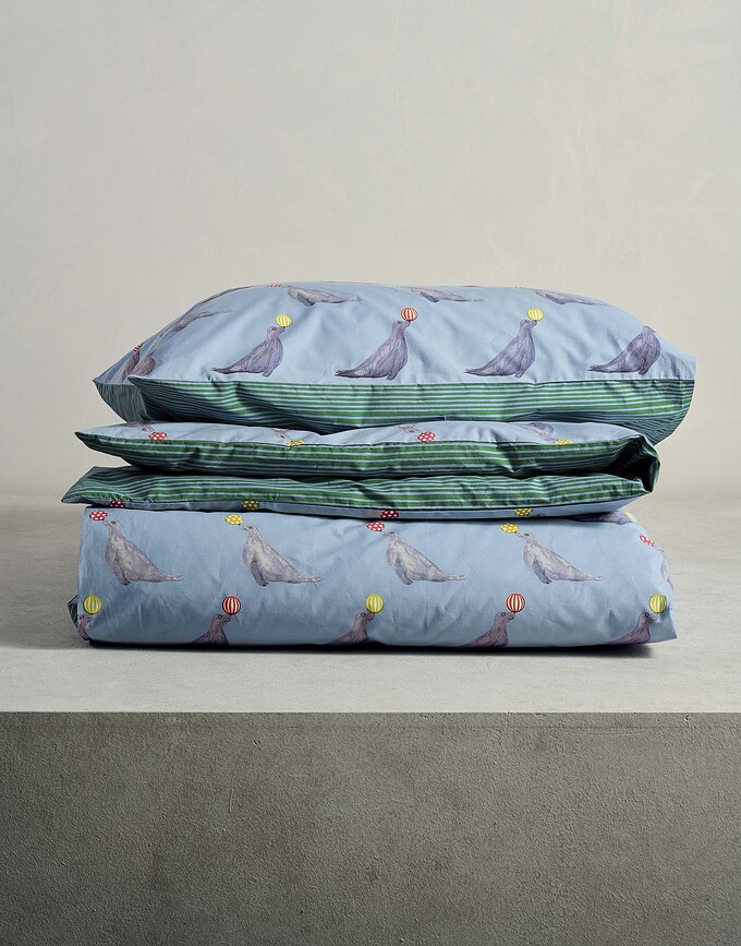 Seal the Deal Taie d'oreiller 60 x 70 cm, bleue