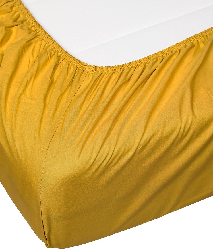 Σεντόνι με λάστιχο Premium Περκάλι, 180 x 210 cm, γκρι-μπεζ