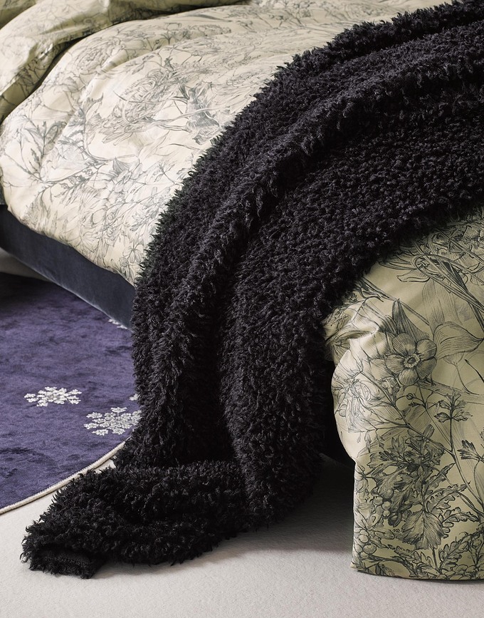 Shelley Plaid fausse fourrure, 150 x 200 cm, beige