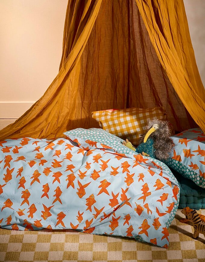 Sofishticated Posteljina 140 x 220 cm plava s jastučnicom 60 x 70 cm zatvaranje na preklop