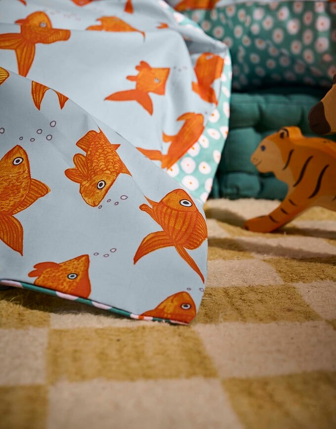 Sofishticated Posteljina 140 x 220 cm plava s jastučnicom 60 x 70 cm zatvaranje na preklop