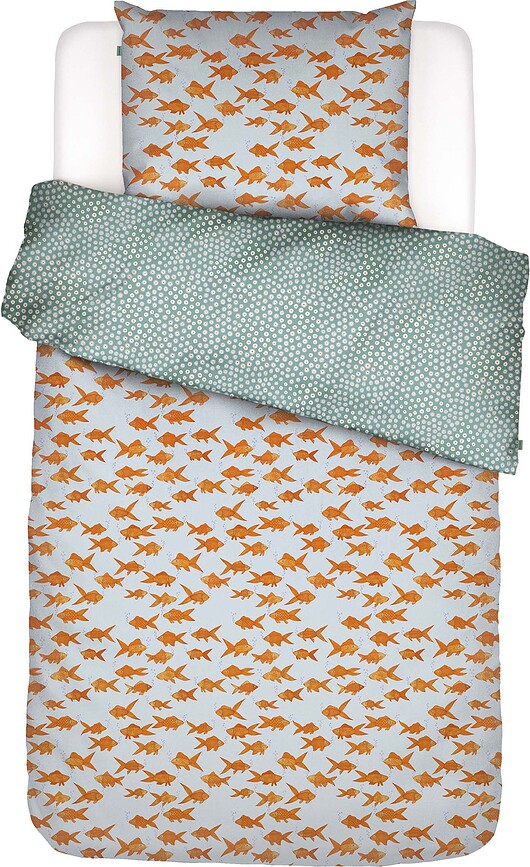 Sofishticated Posteljnina, 140 x 220 cm, modra, z blazino 60 x 70 cm, zapiranje na preklop