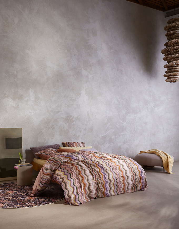 Sol Parure de Lit 135 x 200 cm, rose antique, avec taie d'oreiller 60 x 80 cm, fermeture éclair