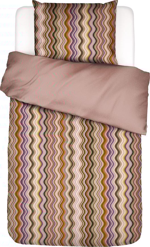 Sol Posteljina na patentni zatvarač 135 x 200 cm antikno ružičasta s jastučnicom 60 x 80 cm