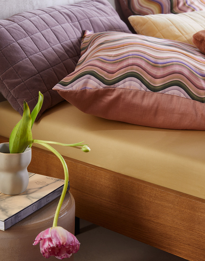 Sol Posteljnina z zadrgo, 135 x 200 cm, antično roza, z prevleko za vzglavnik 60 x 80 cm