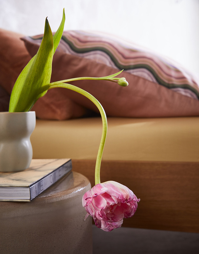 Sol Σετ Παπλωματοθήκης 135 x 200 cm, ροζ antique, με μαξιλαροθήκη 60 x 80 cm, με φερμουάρ