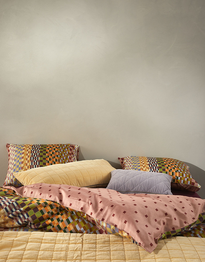 Stach Posteljina 140 x 200 cm antikno ružičasta s jastučnicom 70 x 90 cm patentni zatvarač