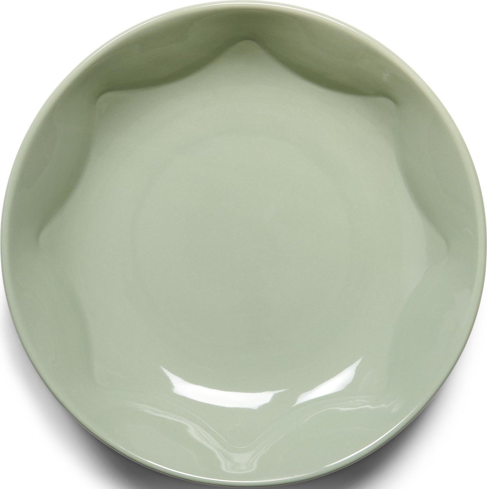 Talerz do makaronu Sculpture 21 cm zielony