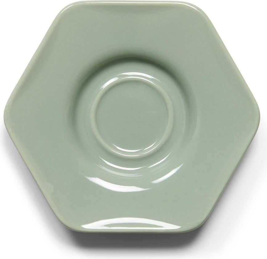 Taza de espresso Sculpture, 90 ml, blanca, con plato