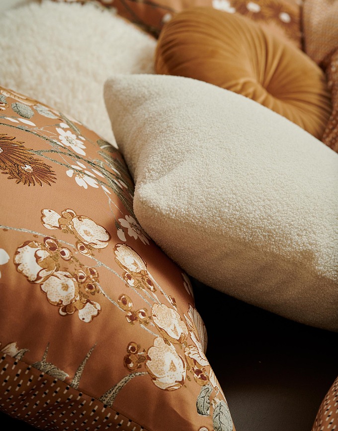 Teddy Coussin Décoratif 50 x 50 cm, vanille