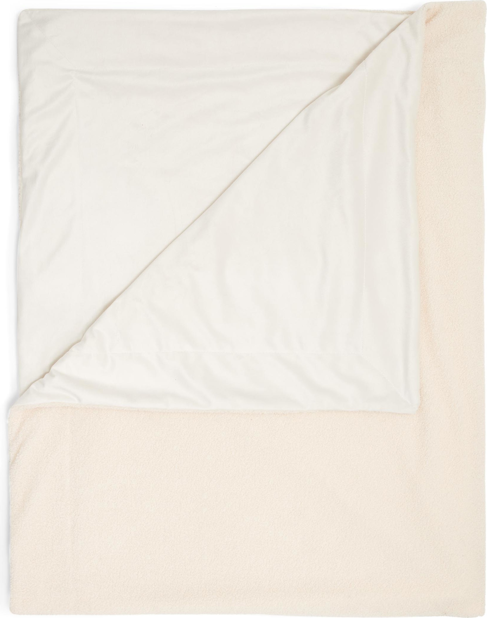 Decken und Wolldecken Teddy Kunstfell-Decke 150 X 200 Cm Vanillefarbig