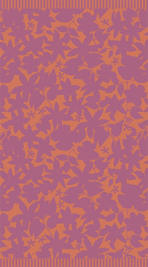 Telo mare Imara 100 x 180 cm viola-arancione