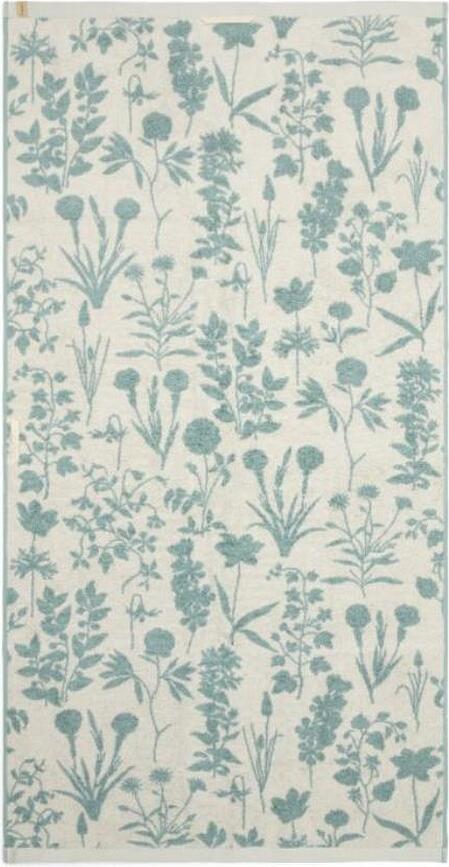 Toalla Maribel 70 x 140 cm, crema y verde