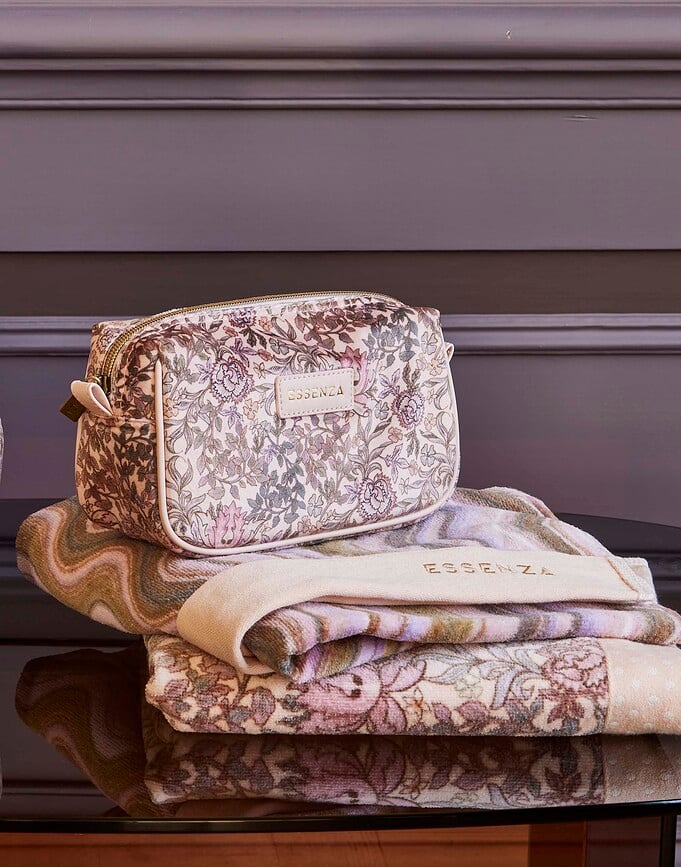 Toalla Sol, 30 x 50 cm, gris y azul