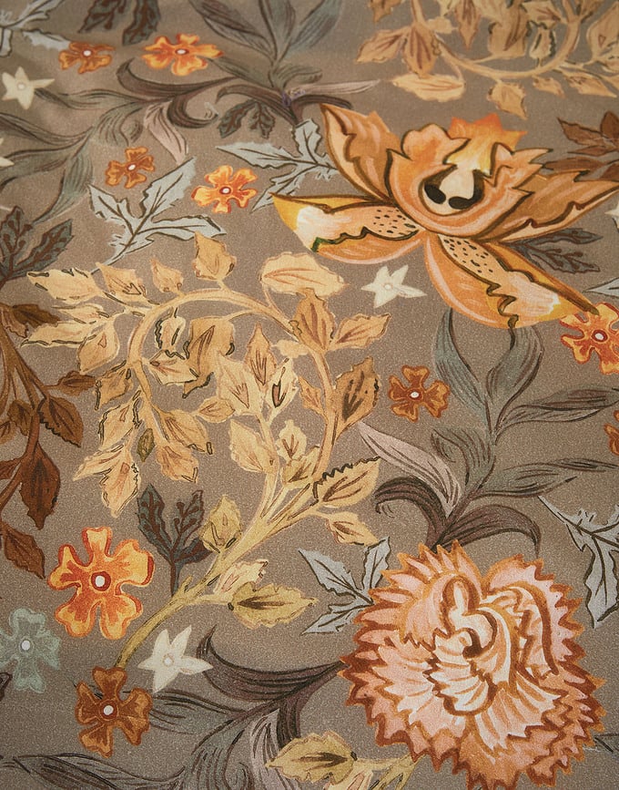 Veron Posteljina navlaka za poplun 140x200 cm svijetlosmeđa s patentnim zatvaračem jastučnica 70x90 cm