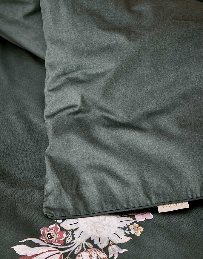 Veroniq Posteljnina, 140 x 220 cm, zelena, z 1 prevleko za vzglavnik 60 x 70 cm, zapiranje na preklop