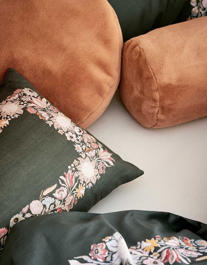 Veroniq Παπλωματοθήκη με φερμουάρ, 160 x 200 cm, πράσινη