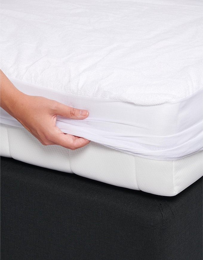 Waterproof Plahta s gumicom nepromočiva 180 x 200 cm bijela