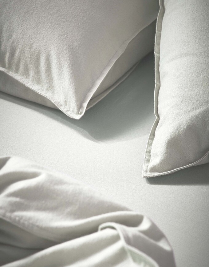 Zeva Parure de Lit avec fermeture éclair, 140 x 200 cm, taie d'oreiller 70 x 90 cm, beige