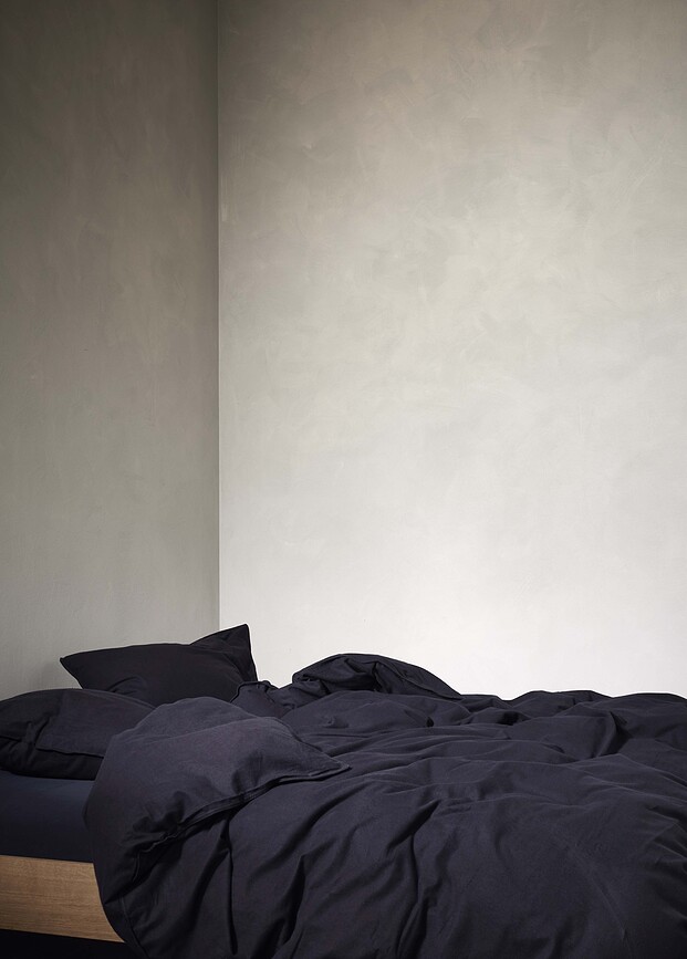 Zeva Posteljnina, 140 x 220 cm, temno modra, s prevleko za vzglavnik 60 x 70 cm, zapiranje na preklop