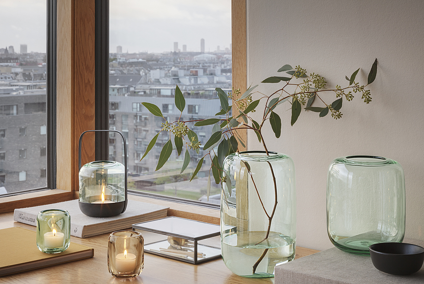 Acorn Βάζο, 16,5 cm, γκρι