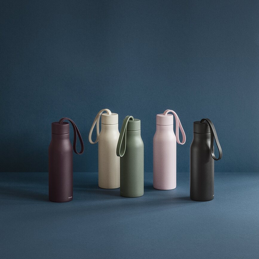 Bouteille isotherme RE-Hydrate 0,5 l, couleur figue