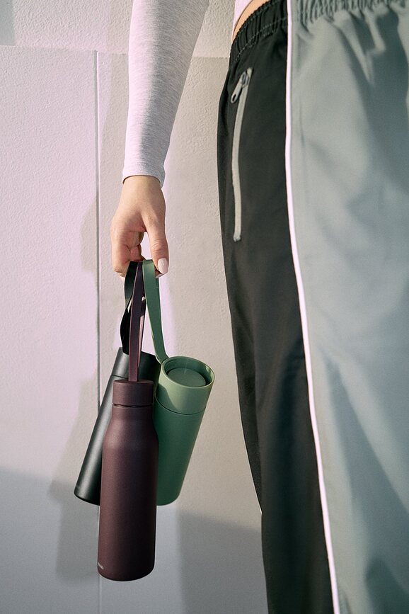 Bouteille isotherme RE-Hydrate 0,5 l, couleur figue