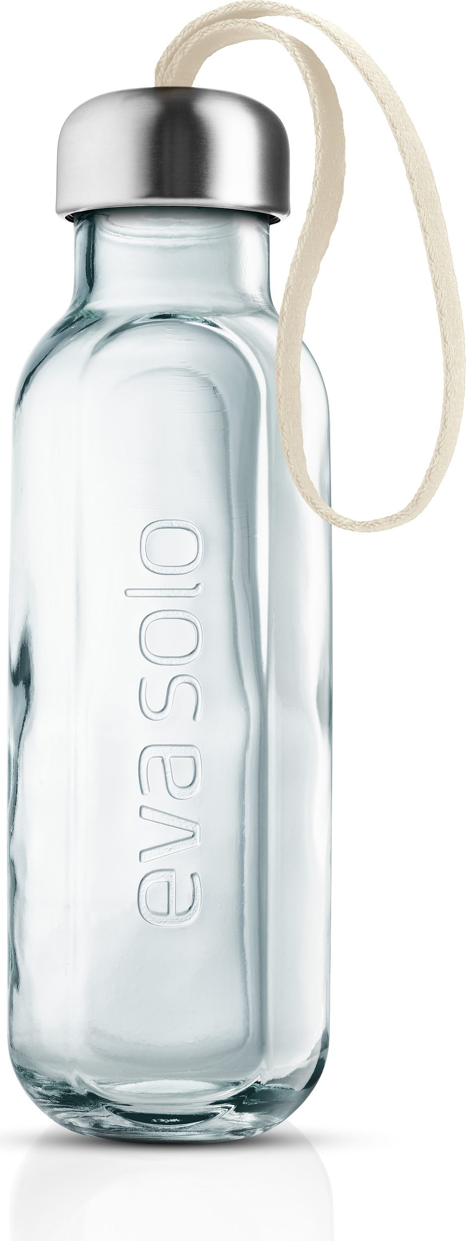 Butelka na wodę Eva Solo 500 ml z recyklingu z uchwytem kremowym
