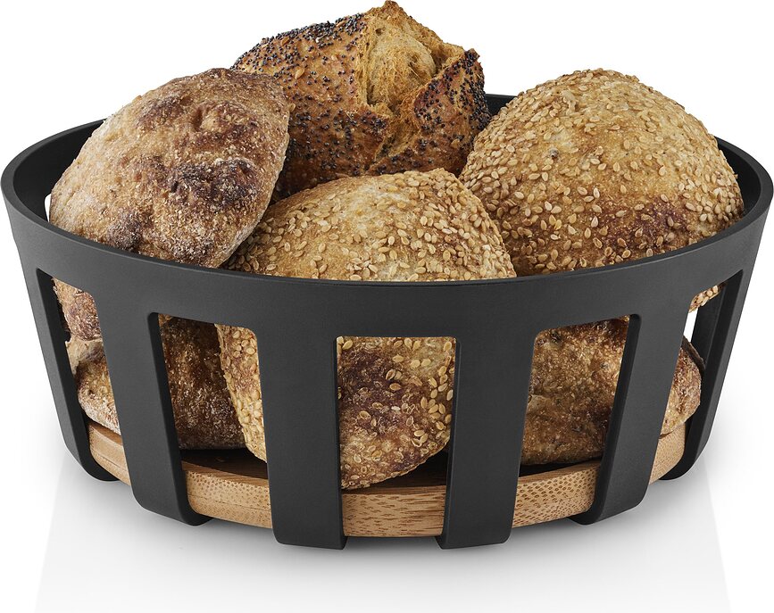 Cesta para pan Nordic Kitchen de bambú, 21,5 cm