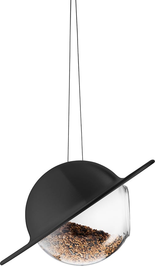 Comedero para Pájaros Saturn, negro