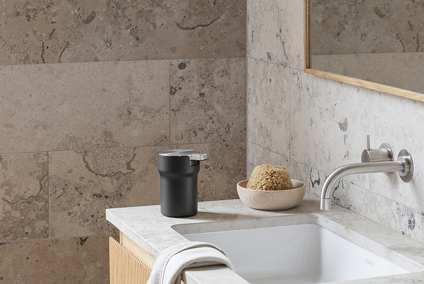 Dosificador de jabón Citadel, color arena