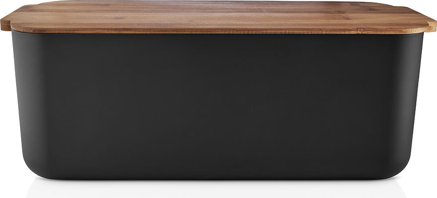 Eva Solo Δοχείο Ψωμιού, μαύρο, με καπάκι από μπαμπού