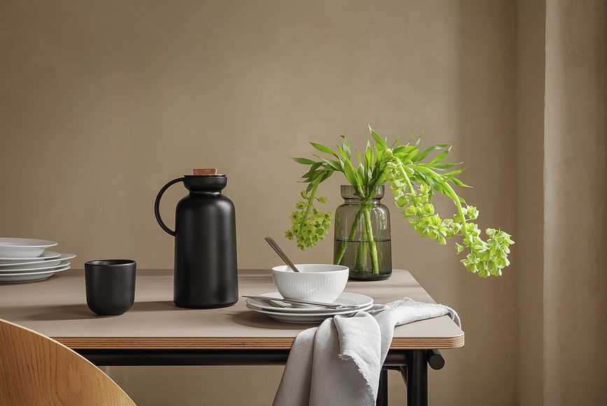 Eva Solo Silhouette Θερμός με λαβή, ανοιχτό μπεζ