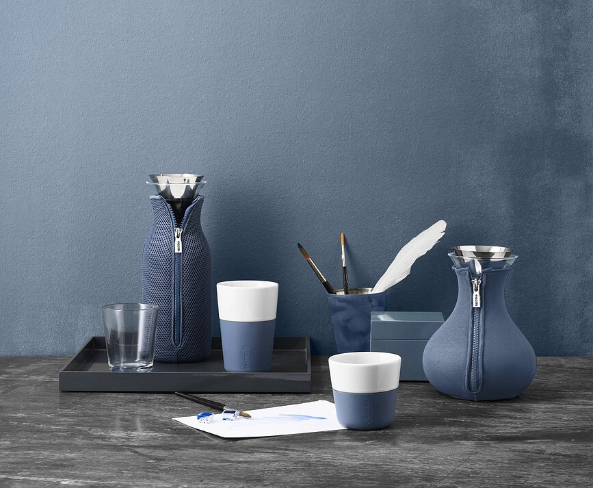 Eva Solo Skodelice za espresso, ugasnjeno modre, 2 kosa