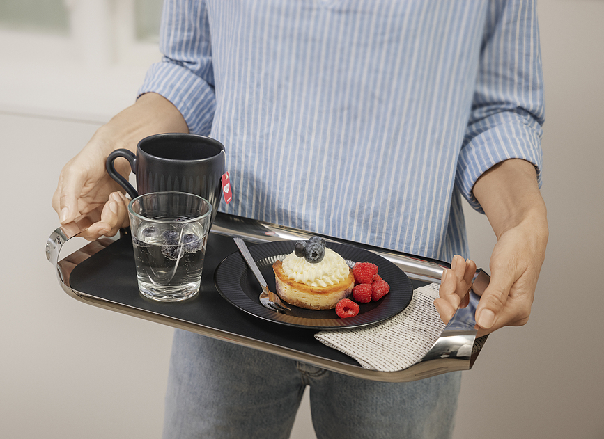 Eva Solo Tapis de Plateau, 21 x 40 cm, noir, en silicone