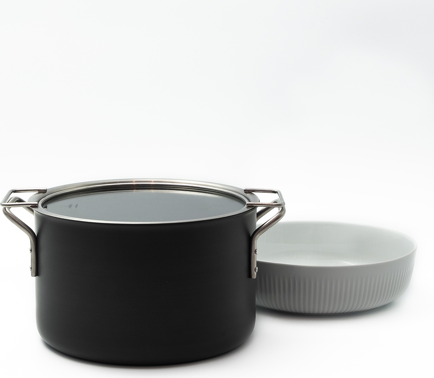 Eva Trio Καπάκι Κατσαρόλας, με δύο λαβές, 24 cm, γυάλινο